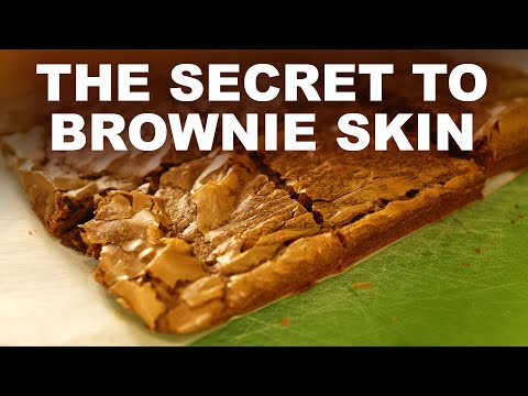 How to give brownies a smooth, glossy top