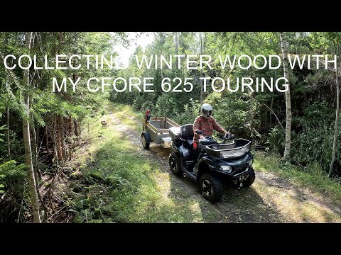 COLLECTING WINTER WOOD WITH MY  CFORE 625 TOURING