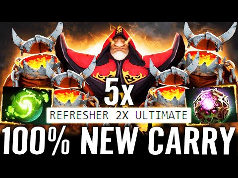 🔥 5x GOLEMS Warlock 100% NEW CARRY — Refresher + Aghanim + Octarine Core META by Gorgc Dota 2 Pro