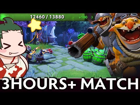 3 HOURS+ !! - 14k HP PUDGE | INTENSE DOTA 2 MATCH 7.06 | SEA SERVER
