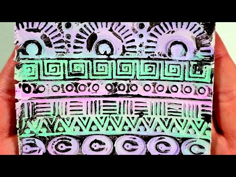 polymer clay veneer tutorial FIMO geometric pattern Day 13 DIY