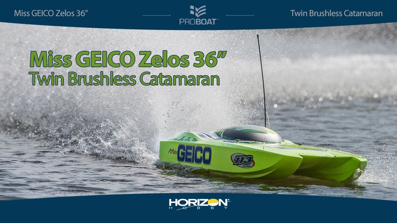 RC loď Proboat Miss GEICO Zelos 36