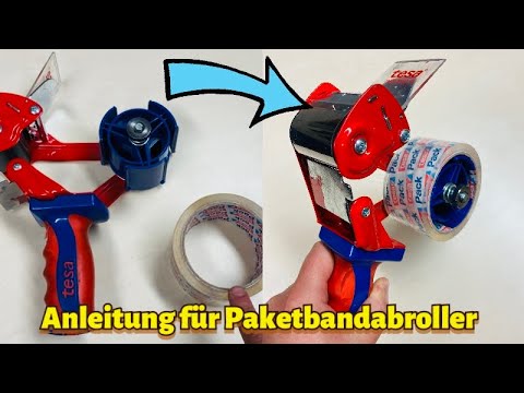 How do I thread the parcel tape into the dispenser? Tesa Parcel Tape Dispenser - Threading the Ta...