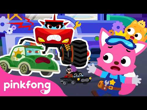 幫幫僵屍警車和怪物卡車！🚓 汽車醫院總彙篇 | Pinkfong Official (Help the Zombie Police Car & Monster Truck | 🚓 Car Hospital Compilation | Pinkfong Official)