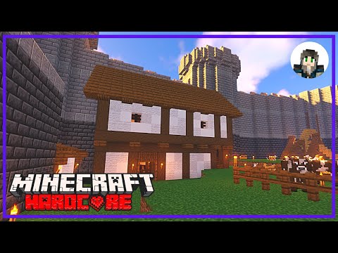 Minecraft Hardcore Historic Castle 15 - Barracks, Stables and Medieval Horses