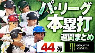【8/11-8/16】パ・リーグ本塁打「全44弾」まとめ【Supported by モンスターエナジー】