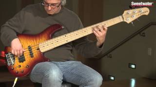 Video thumbnail for Lakland Skyline 55-02 Deluxe 5-string Bass Guitar Demo by Sweetwater by Sweetwater