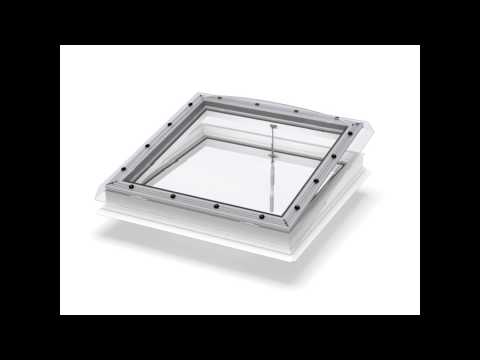 Вікно для пласкої покрівлі VELUX СVP 0073U + ISD 0100/0000, з ручним керуванням, купол матовий або прозорий - фото 1 - id-p2566835893