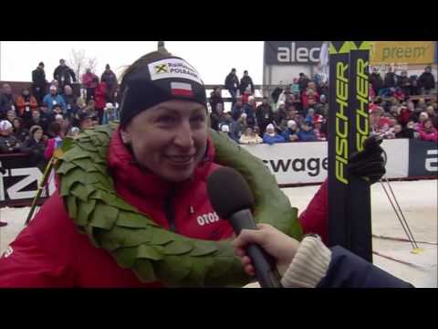 Justyna Kowalczyk wygrywa Bieg Wazów (08.03.2015)