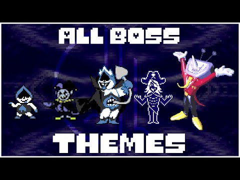 Deltarune Chapter 1-2-3-4- All Boss Themes (SPOILERS)