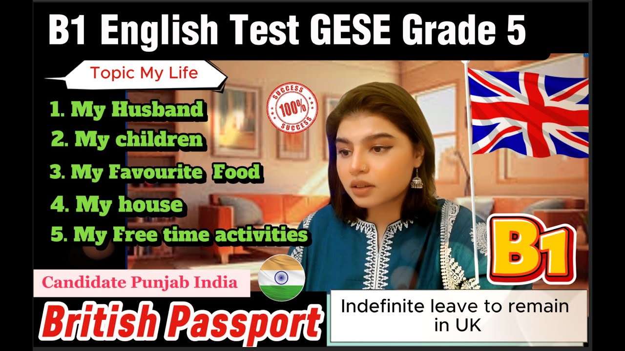 B1 English Test (GESE Grade 5) | SELT British Citizenship| Trinity College London ILR UK