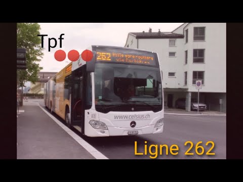 Tpf - 262 Broc village - Bulle gare routière - Time lapse