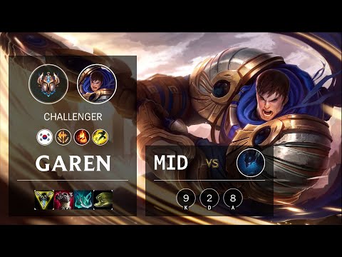 Garen Mid vs Nocturne - KR Challenger Patch 10.20