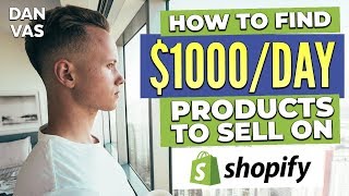 Shopify Product Research | How To Sell Products Online And Make $1,000/Day Shopify Dropshipping