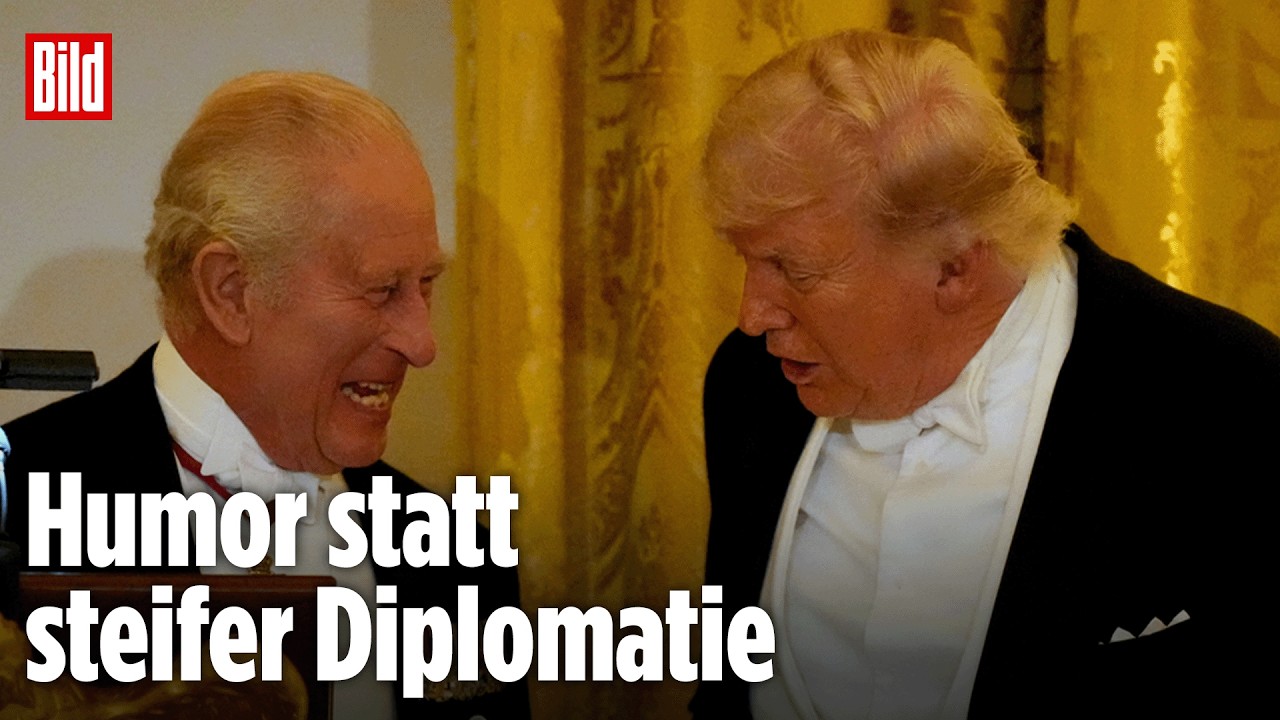 TRUMP UND KÖNIG CHARLES: Die beiden setzen auf Humor statt steife Diplomatie beim Staatsbesuch