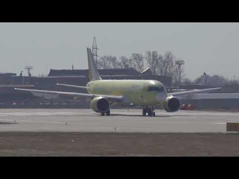 Опытный самолет МС 21 300 совершил перелет из Иркутска в Ульяновск