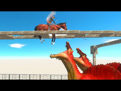 Fire Spinosaurus Death Platform - Animal Revolt Battle Simulator