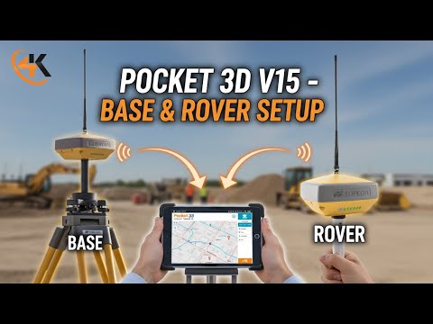 Topcon Pocket 3D V15 - Base & Rover Setup