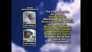 Andy Stephen ~ Short Obituary
