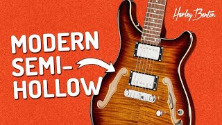 Video thumbnail for Harley Benton - CST-24HB - Tortoise Flame - Semihollow by Harley Benton