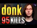 DONK Shatters His FACEIT Kill Record With 95 Kills Donk POV With COMMs Anubis