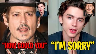 Johnny Depp Furiously Reacts To Timothée Chalamet Replacing Him as Willy Wonka