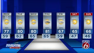 Evening weather forecast for December 11