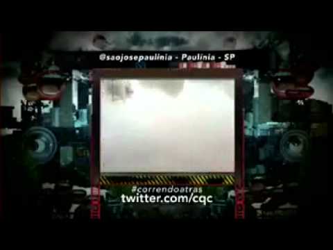 Correndo Atrás do programa CQC - Inundações no bairro São José em Paulínia