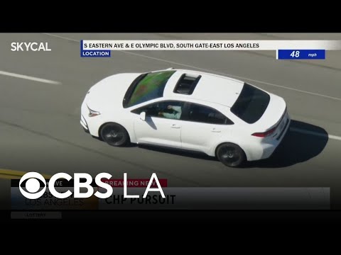 Officers pursue a speeding suspect, driving recklessly,  through East LA