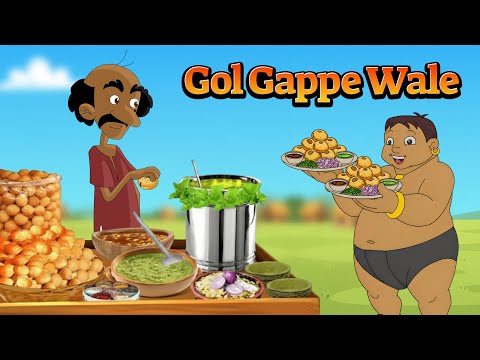 Kalia Ustaad - Gol Gappe Wale😋 | Spicy Fun Challenge | Fun Cartoon Episode | Kids Funny Cartoon