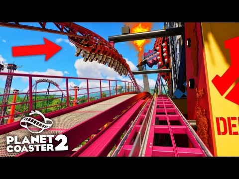 I built a CRAZY launch coaster in Planet Coaster 2...