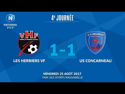 J4 : Vendée Les Herbiers F. - US Concarneau (1-1), le replay
