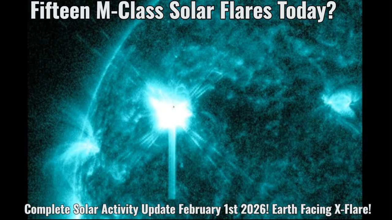 Complete Solar Activity Update February 1st 2026! Earth Facing X-Flare!