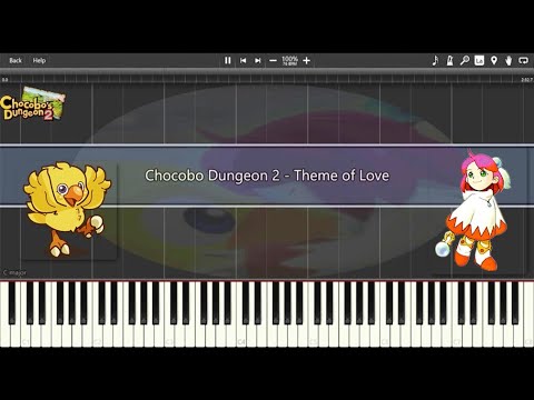 Chocobo Dungeon 2 - Theme of Love (Synthesia Piano)