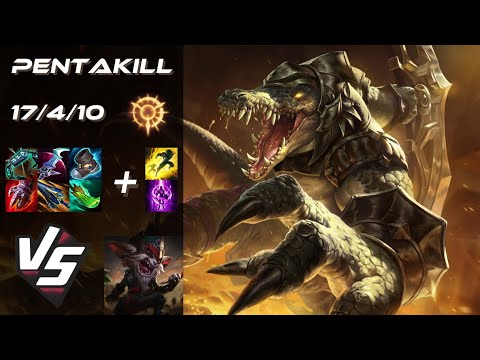 TOP Renekton vs Kled [PENTAKILL] - NA Grandmaster Patch 14.11