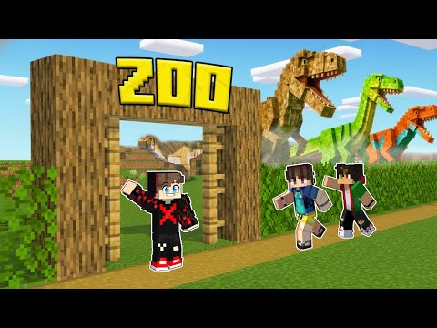 I Built a Zoo for WILD DINOSAURS in Minecraft