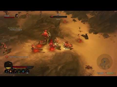 Diablo 3 PS3 Walkthrough 1080p - Normal ACT 2 Barbarian female AndrissGG Part 1