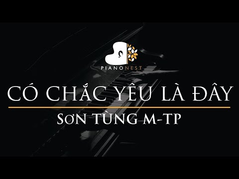 Sơn Tùng M-TP - Chắc Có Yêu Là Đây - Piano Karaoke Instrumental Cover with Lyrics