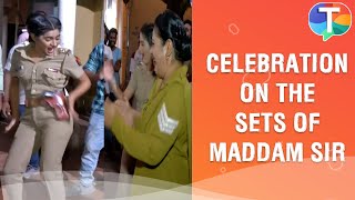 Yukti Kapoor, Bhavika Sharma and Sonali Naik DANCE in birthday celebration on the sets of Maddam Sir