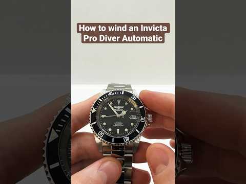 How to wind an Invicta Pro Diver Automatic Watch #invictaprodiver