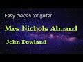 Mrs Nichols Almand John Dowland