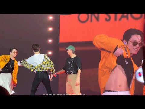 220408 Final Ment (Namjoon talk about haters, Jungkook abs) BTS Fancam Permission to Dance Las Vegas