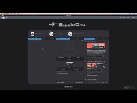 Studio One 4 101: Quick Start Guide - 2. Creating a New Song