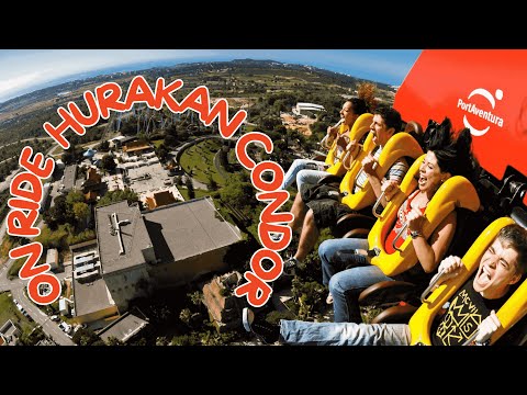 ON RIDE HURAKAN CONDOR PORT AVENTURA 4K