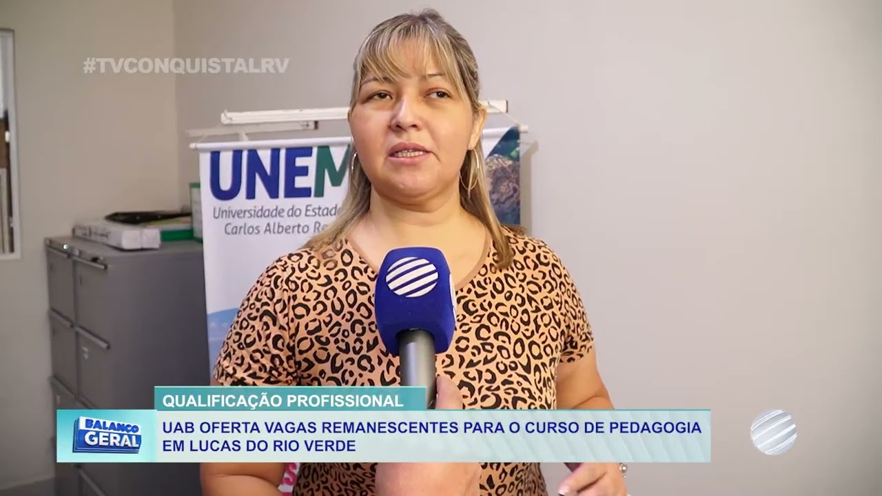 UAB oferta vagas remanescentes para o curso de pedagogia em Lucas do Rio Verde