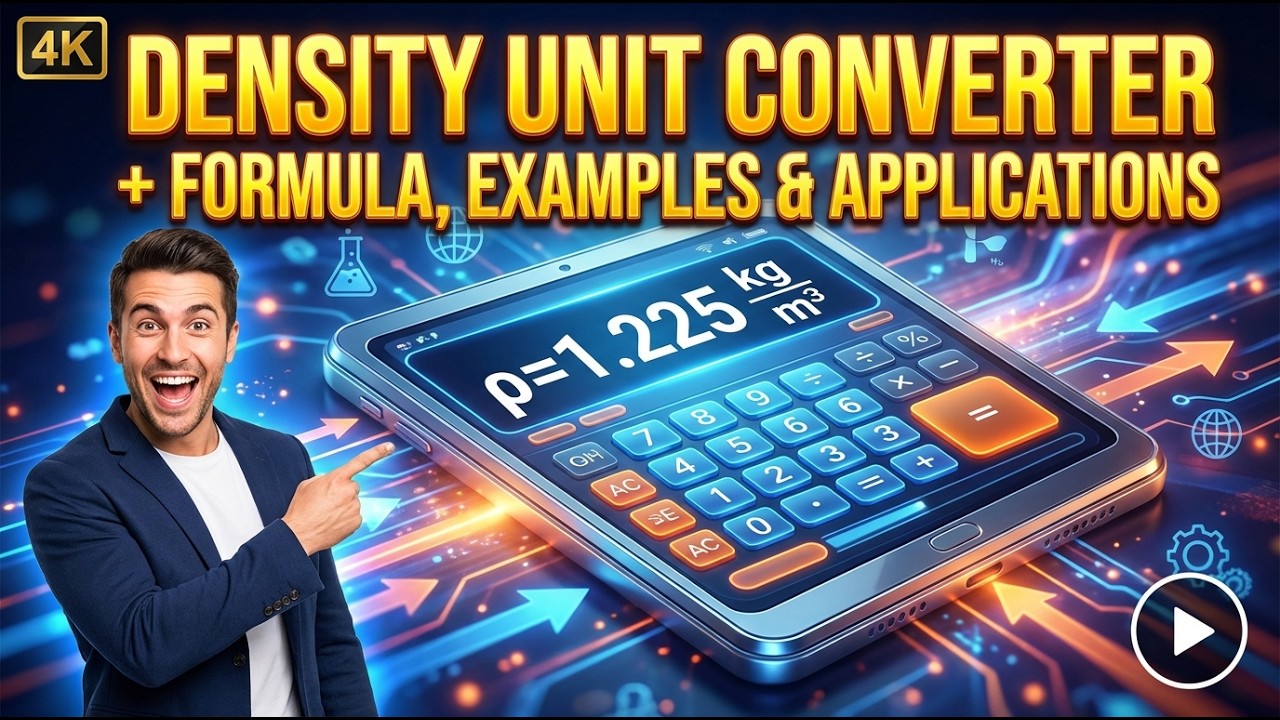 Density Unit Converter + Formula, Examples & Applications