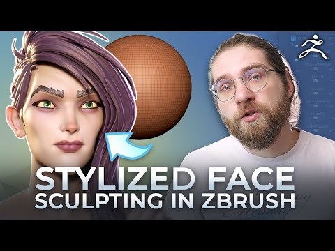 Sculpting a Stylized Female Face in ZBRUSH!