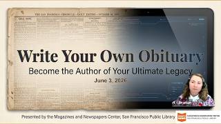 Workshop: Write Your Own Obituary