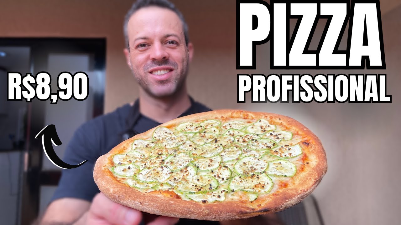 PIZZA PROFISSIONAL COM MENOS DE R$9,00 REAIS I MASSA DE PIZZA PROFISSIONAL FÁCILI PIZZARIA DELIVERY