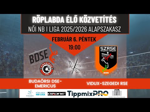 BDSE-EMERICUS - VIDUX-SZEGEDI RSE | Női NB I Liga